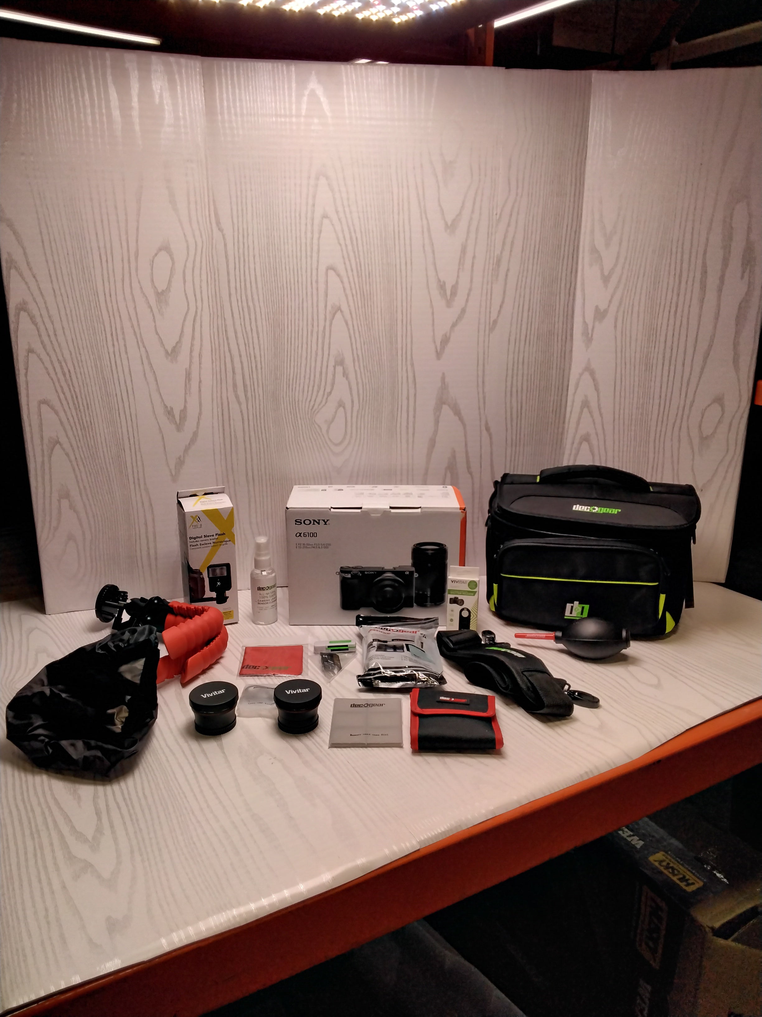 Sony Alpha A6100 Mirrorless Camera with 16-50mm & 55-210mm Lenses & Accessories (7729364664558)